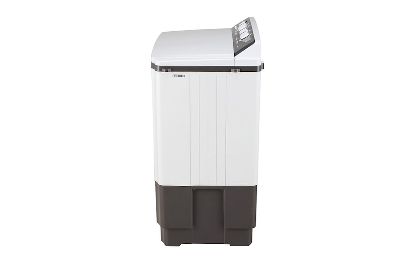 LG 10 kg 5-Star Semi-Automatic Top Load Washing Machine | Roller Jet Pulsator | Wind Jet Dry | 3 Wash Programs | In-Built Scrubber | Rat Away Technology Base (P1040RGAZ.ADGQEIL, Dark Grey)