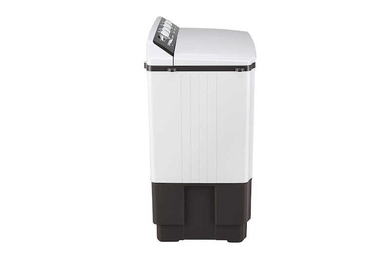 LG 10 kg 5-Star Semi-Automatic Top Load Washing Machine | Roller Jet Pulsator | Wind Jet Dry | 3 Wash Programs | In-Built Scrubber | Rat Away Technology Base (P1040RGAZ.ADGQEIL, Dark Grey)