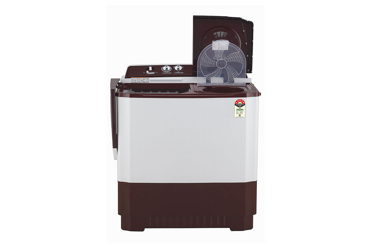 LG 10.5 kg Semi Automatic Washing Machine, Roller Jet Pulsator, Collar Scrubber - P105ASRAZ.ABGQEIL (Maroon)