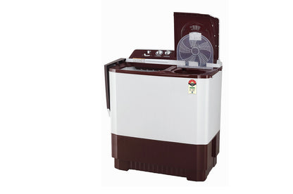LG 10.5 kg Semi Automatic Washing Machine, Roller Jet Pulsator, Collar Scrubber - P105ASRAZ.ABGQEIL (Maroon)