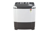 LG 7.5 kg 5-Star Semi-Automatic Top Load Washing Machine | Roller Jet Pulsator | Wind Jet Dry | 3 Wash Programs | In-Built Scrubber | Anti-Rat Plastic Base (P7510RGAZ.ADGQEIL, Dark Grey)