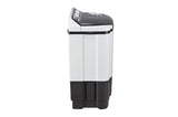 LG 7.5 kg 5-Star Semi-Automatic Top Load Washing Machine | Roller Jet Pulsator | Wind Jet Dry | 3 Wash Programs | In-Built Scrubber | Anti-Rat Plastic Base (P7510RGAZ.ADGQEIL, Dark Grey)