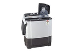 LG 7.5 kg 5-Star Semi-Automatic Top Load Washing Machine | Roller Jet Pulsator | Wind Jet Dry | 3 Wash Programs | In-Built Scrubber | Anti-Rat Plastic Base (P7510RGAZ.ADGQEIL, Dark Grey)