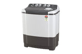 LG 7.5 kg 5-Star Semi-Automatic Top Load Washing Machine | Roller Jet Pulsator | Wind Jet Dry | 3 Wash Programs | In-Built Scrubber | Anti-Rat Plastic Base (P7510RGAZ.ADGQEIL, Dark Grey)