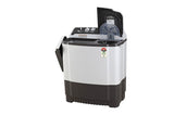 LG 7.5 kg 5-Star Semi-Automatic Top Load Washing Machine | Roller Jet Pulsator | Wind Jet Dry | 3 Wash Programs | In-Built Scrubber | Anti-Rat Plastic Base (P7510RGAZ.ADGQEIL, Dark Grey)