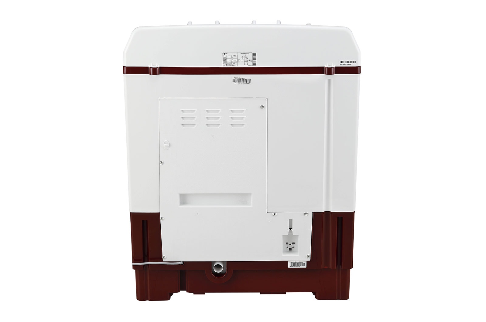 LG 7.5 KG 5 Star Semi Automatic Top Load Washing Machine | Wind Jet Dry | Roller Jet Pulsator | Lint Collector | 3 Wash Programs (P7510RRAZ, Burgundy)