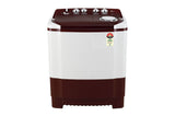 LG 7.5 KG 5 Star Semi Automatic Top Load Washing Machine | Wind Jet Dry | Roller Jet Pulsator | Lint Collector | 3 Wash Programs (P7510RRAZ, Burgundy)