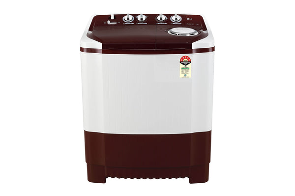 LG 7.5Kg Semi Automatic Top Load Washing Machine, Roller Jet Pulsator-P7510RRAZ-Burgundy