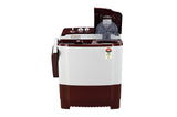 LG 7.5 KG 5 Star Semi Automatic Top Load Washing Machine | Wind Jet Dry | Roller Jet Pulsator | Lint Collector | 3 Wash Programs (P7510RRAZ, Burgundy)