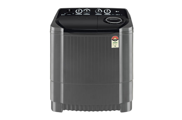 LG 8Kg, Semi Automatic Top Load Washing Machine, Roller Jet Pulsator + Soak, Middle Black - P8035SKAZ
