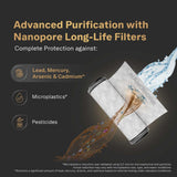 Aquaguard Aspire Halo 2X RO+UV+CU+Alkaline Water Purifier | Stainless Steel Tank | NanoPore Long-Life Filter | 2 Year Filter Life | Water Quality Indicator | Mega Sediment Filter