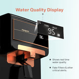 Aquaguard Enrich Senza 2X RO+UV+WQI Water Purifier| Active Copper Technology | NanoPore Long-Life Filter | 2 Year Filter Life | Real-Time Water Quality Display | Mega Sediment Filter | Suitable for All Water Sources