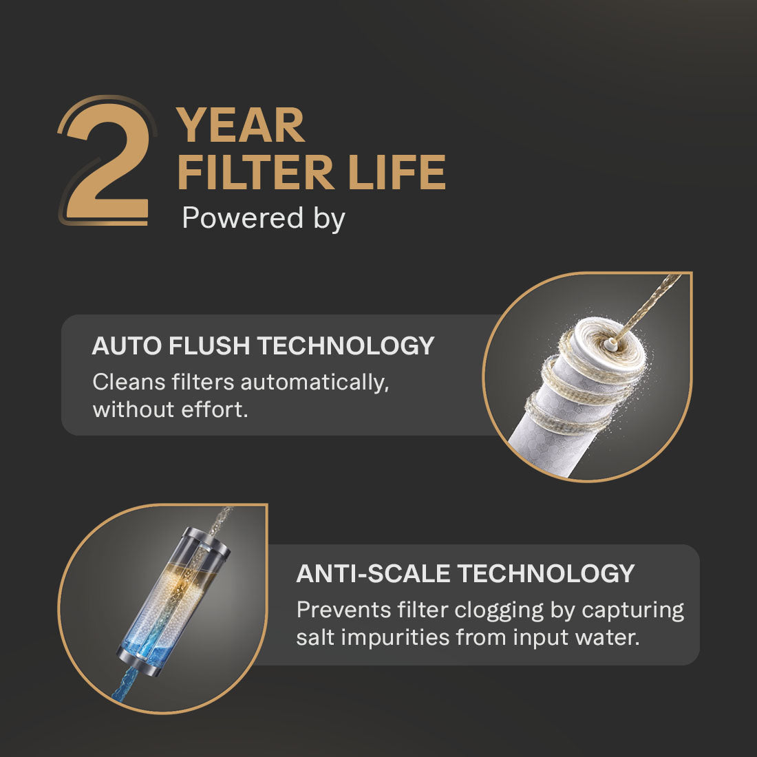 Aquaguard Aspire Halo 2X RO+UV+CU+Alkaline Water Purifier | Stainless Steel Tank | NanoPore Long-Life Filter | 2 Year Filter Life | Water Quality Indicator | Mega Sediment Filter