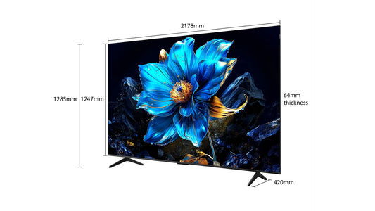 TCL 65"(165.1 cm) 4K UHD QLED Smart Google TV|Quad Core Processor|HDR 10+ & Dolby Atmos | 2GB RAM & 16GB ROM | Wi-Fi 4 & Bluetooth | Game Master | Multiple Eye Care | Screen Mirroring|Prime Video, Netflix & more-65P7K