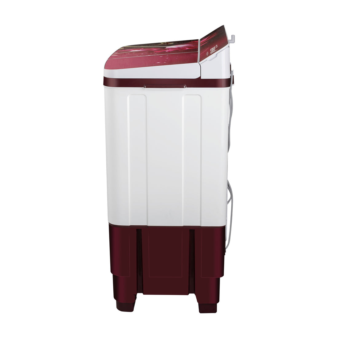 Takai 9 Kg Semi-Automatic Washing Machine | Full Glass Top, Dual Waterfall, Punch Pulsator, Collar Scrubber | 135W Motor, No Vibration- (TKI-WM-910G)