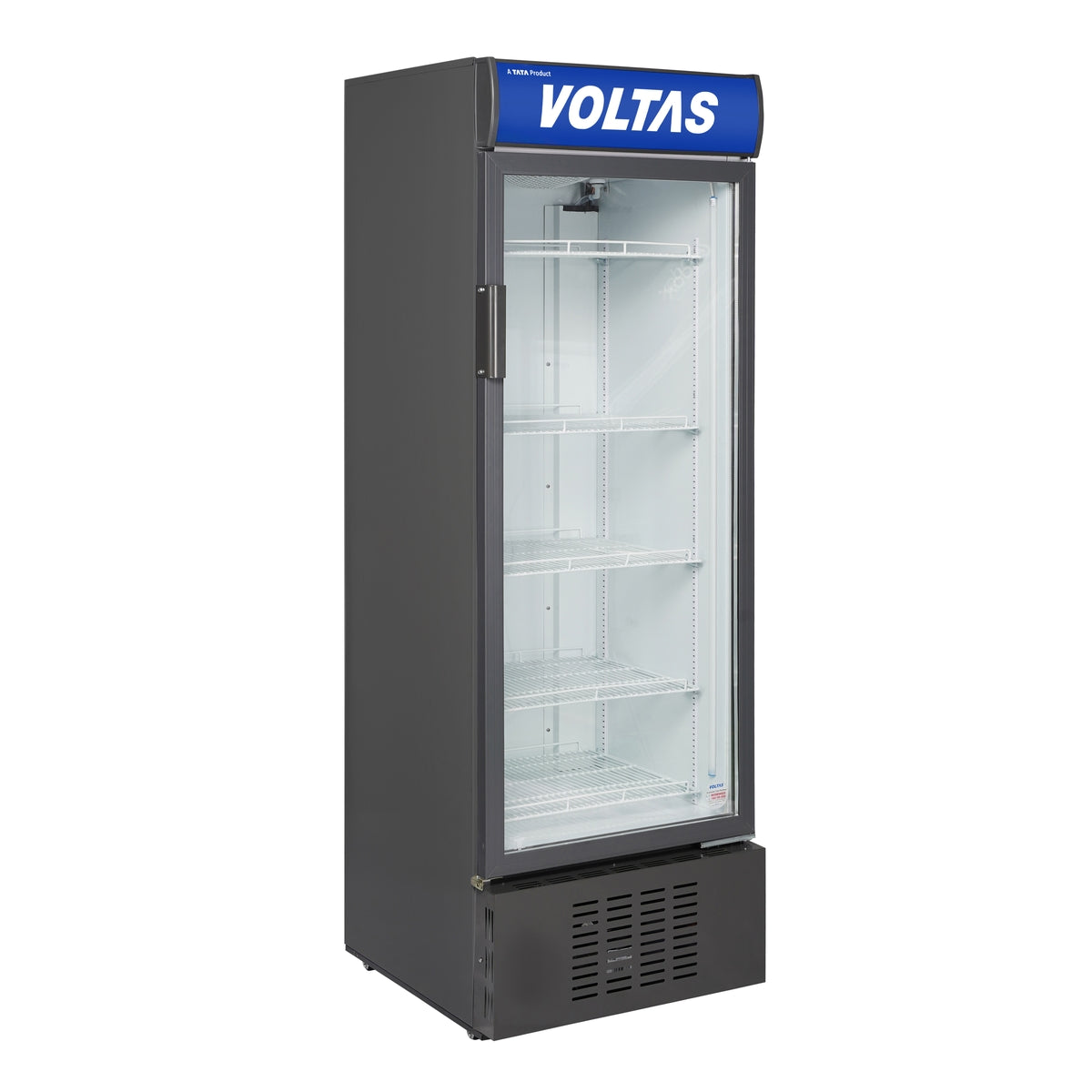 Voltas 450L  Commercial Freezer/Cooler (VC GT 450 SD P METALLIC EGRY, 5410829, Low E Glass, Anti-Corrosive Body)