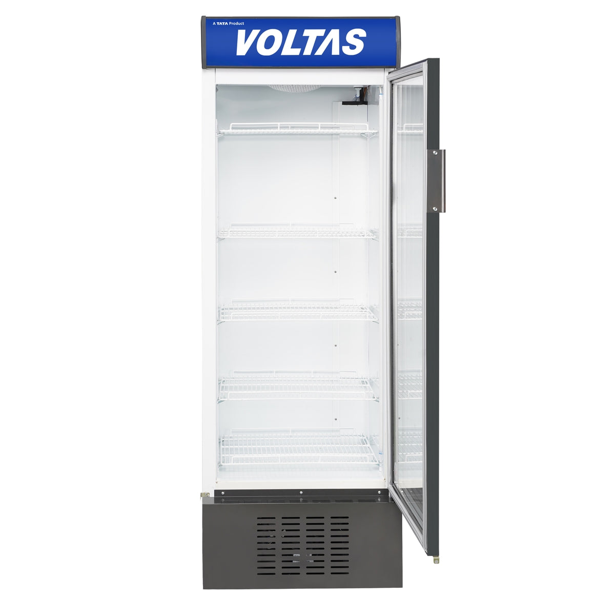 Voltas 450L  Commercial Freezer/Cooler (VC GT 450 SD P METALLIC EGRY, 5410829, Low E Glass, Anti-Corrosive Body)