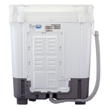 Haier 7.5 kg 5-Star Semi-Automatic Top Load Washing Machine | Anti-Bacterial Vortex Pulsator | Softfall Toughened Glass Lid | 4D Magic Filter | 1300 RPM High Speed Spin Dry (HTW75-178BBK, White)