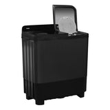 Haier 10 Kg 5 Star Toughened Glass Soft fall Technology Semi Automatic Top Loading Washing Machine -HTW100-178BKN
