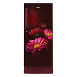 Haier 190L 3 Star Direct Cool Refrigerator with Toughened Glass Shelves, Storage Base Stand, Red Hilton (HRD-2103PRHA-P)
