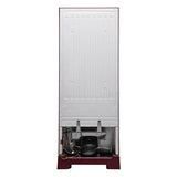 Haier 190L 5-Star Inverter Direct Cool Single Door Refrigerator with Flower Finish, Toughened Glass Shelves, and External Handle-(Red Blossom, HRD-2105PRBA-P)