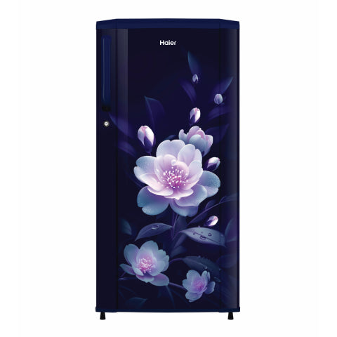Haier 165L 1 Star Marine Elegance Floral Finish Direct Cool Single Door Refrigerator(HRD-1851SMEA-P)