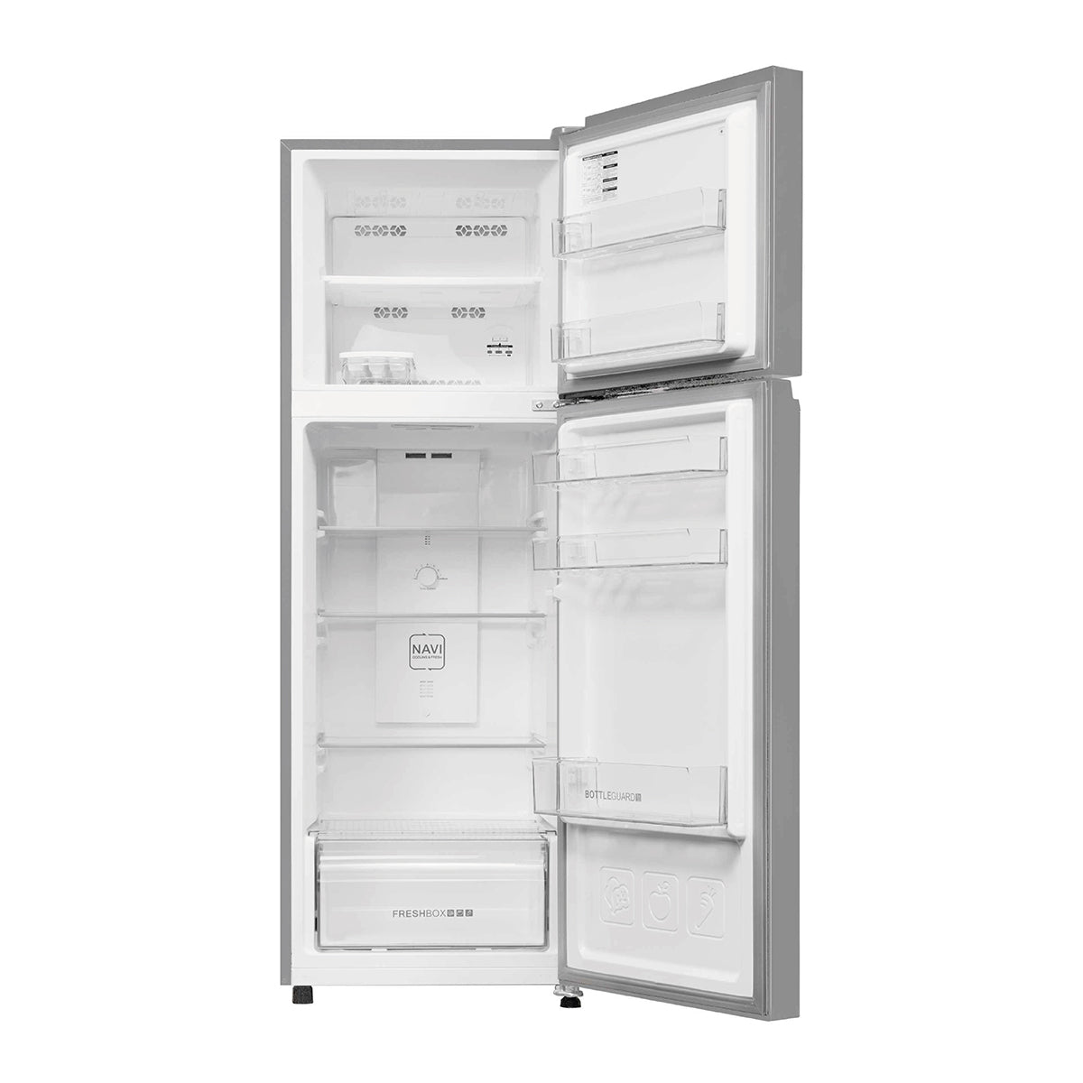 Haier 240L 2-Star Frost Free Double Door Refrigerator (Moon Silver, HRF-2902IEMSA-P)