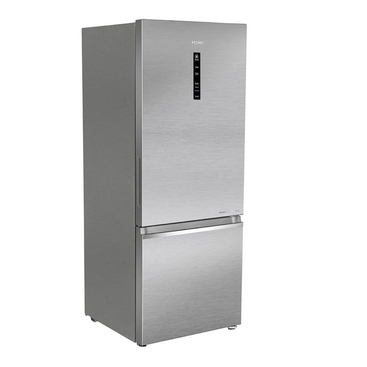 Haier 325L 2-Star Frost Free Bottom Mount Double Door Refrigerator (Nickel Steel, HRB-3752BNSA-P)