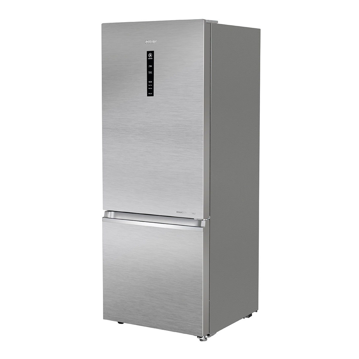 Haier 325L 2-Star Frost Free Bottom Mount Double Door Refrigerator (Nickel Steel, HRB-3752BNSA-P)