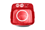 Onida Liliput 7kg Semi-Automatic Top Load Washer | Ideal for Large Families | Storm Pulsator Wash & HydroLogic Pulsator | Shock & Rust Proof Body | Red & White -W70W