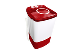 Onida Liliput 7kg Semi-Automatic Top Load Washer | Ideal for Large Families | Storm Pulsator Wash & HydroLogic Pulsator | Shock & Rust Proof Body | Red & White -W70W