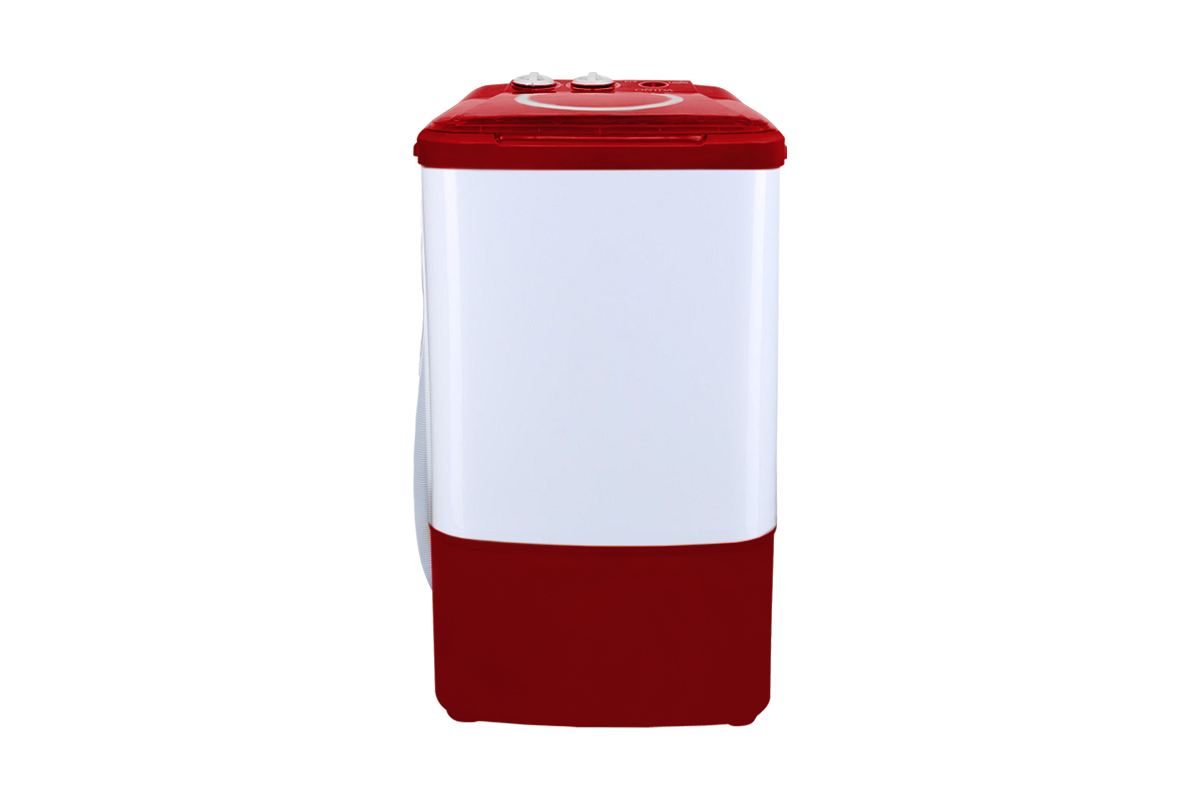 Onida Liliput 7kg Semi-Automatic Top Load Washer | Ideal for Large Families | Storm Pulsator Wash & HydroLogic Pulsator | Shock & Rust Proof Body | Red & White -W70W