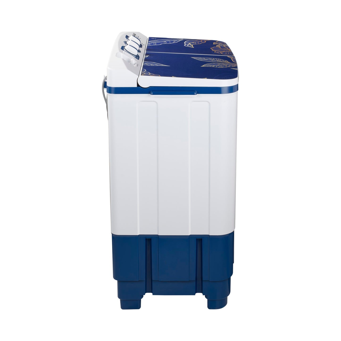 TAKAI 7.5 Kg Semi-Automatic Washing Machine with Half Glass Top, Magic Filter, Collar Scrubber, Air Dry, and No-Vibration Technology-TKI-WM-760G