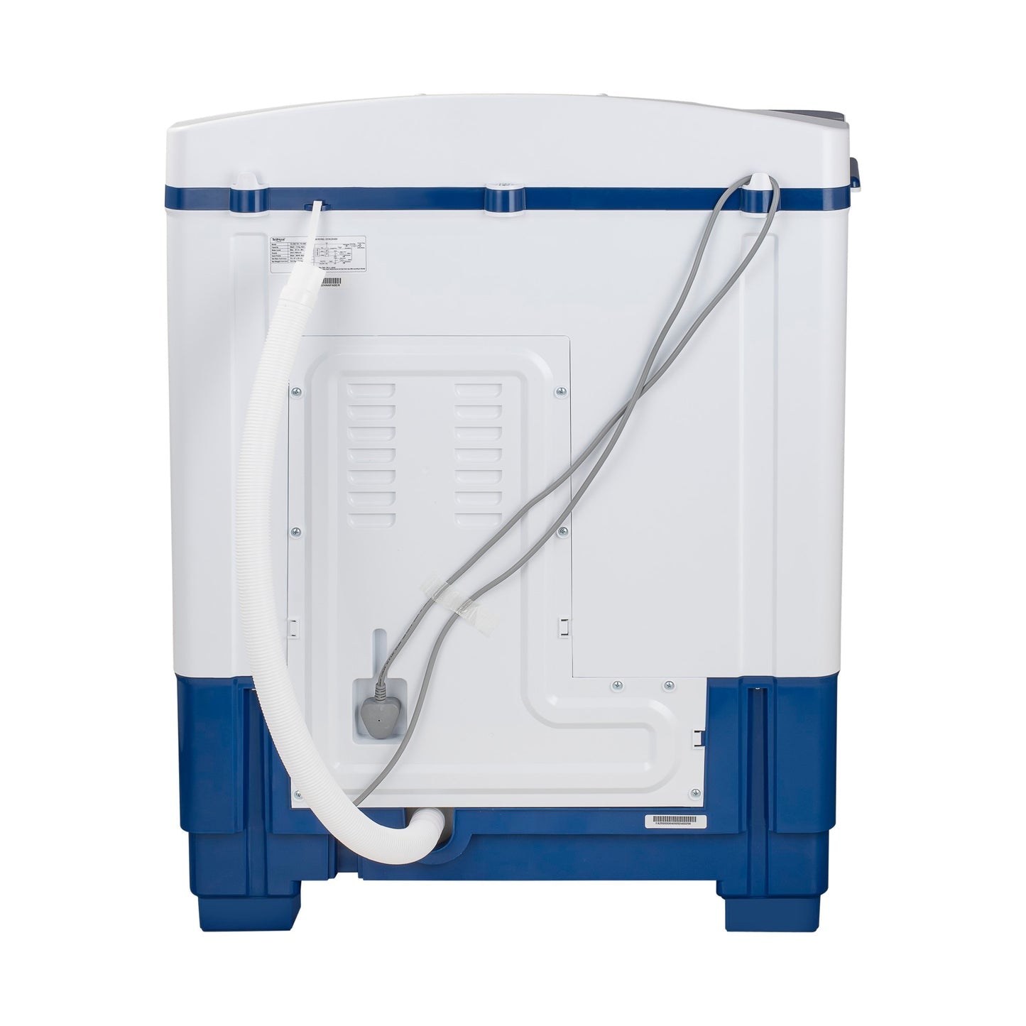 TAKAI 7.5 Kg Semi-Automatic Washing Machine with Half Glass Top, Magic Filter, Collar Scrubber, Air Dry, and No-Vibration Technology-TKI-WM-760G