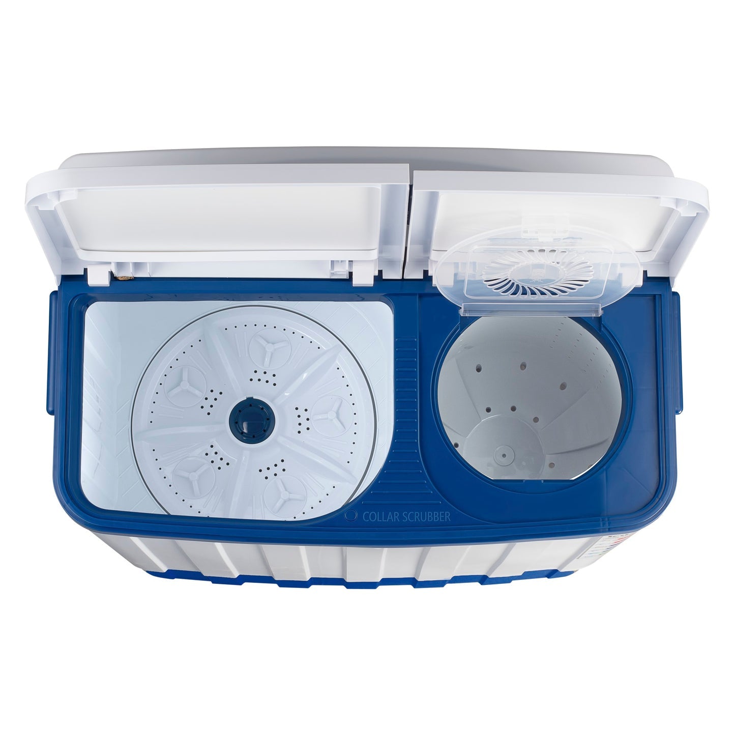 TAKAI 7.5 Kg Semi-Automatic Washing Machine with Half Glass Top, Magic Filter, Collar Scrubber, Air Dry, and No-Vibration Technology-TKI-WM-760G