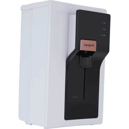 Aquaguard Enrich Astor RO+UV+SS+ALK Water Purifier with 8-Stage Filtration, Alkaline Boost & Stainless Steel Tank - 5L Capacity, Wall Mount or Counter Top-AQG1226439