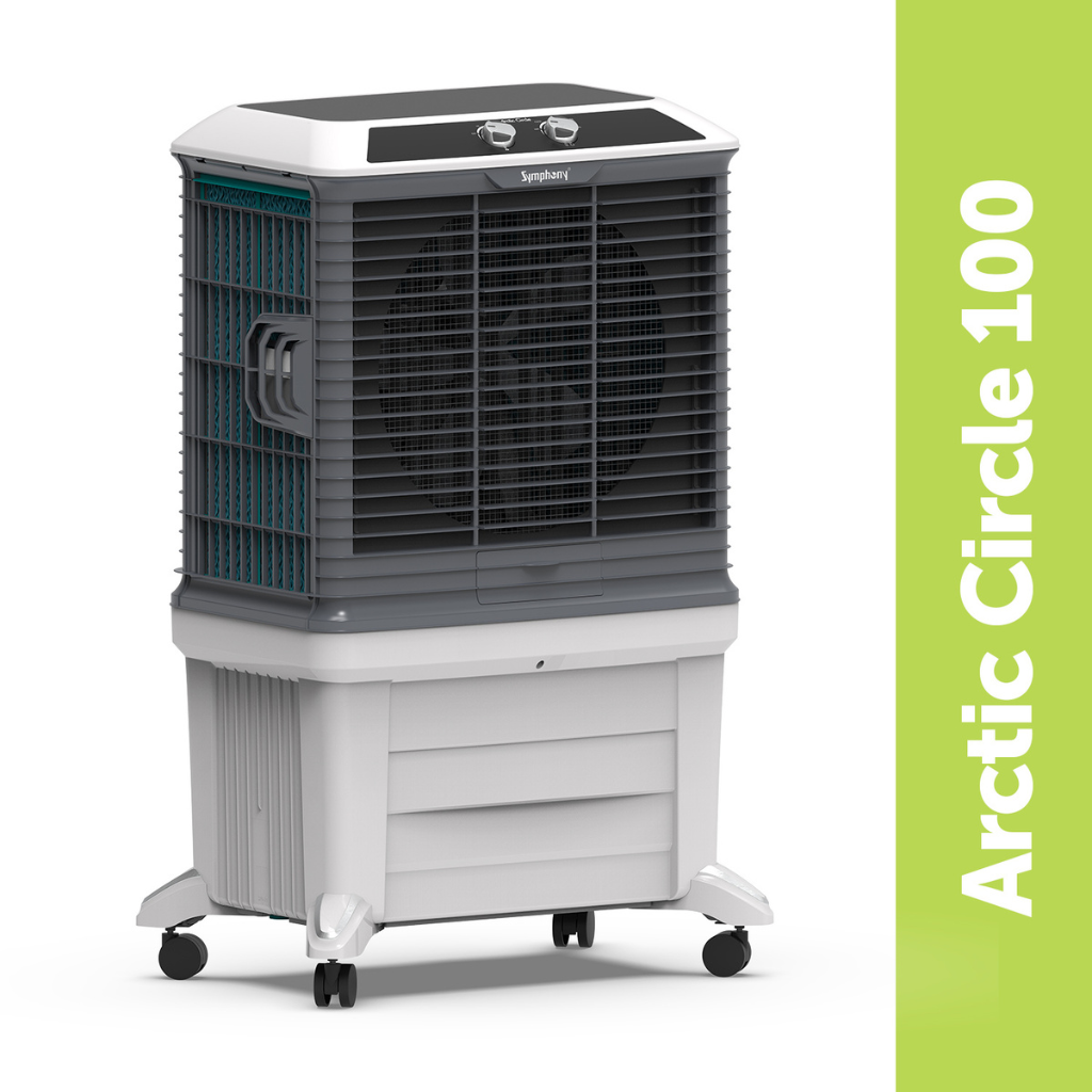 SYMPHONY ARCTIC CIRCLE 100 Air Cooler with i-Pure+ Technology | Powerful Fan | Cellulose Cooling Media