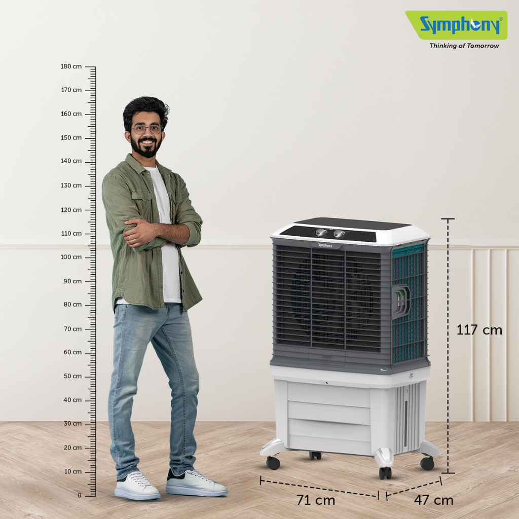 SYMPHONY ARCTIC CIRCLE 100 Air Cooler with i-Pure+ Technology | Powerful Fan | Cellulose Cooling Media