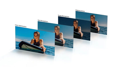 TCL 65"(165.1 cm) 4K UHD QLED Smart Google TV|Quad Core Processor|HDR 10+ & Dolby Atmos | 2GB RAM & 16GB ROM | Wi-Fi 4 & Bluetooth | Game Master | Multiple Eye Care | Screen Mirroring|Prime Video, Netflix & more-65P7K