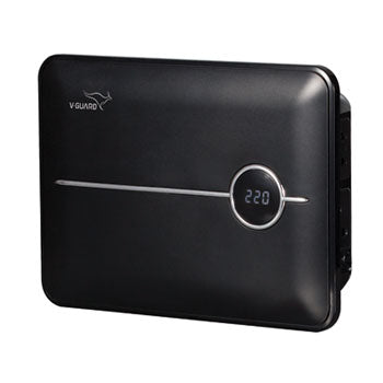 V-Guard Crystal 200 Prime Digital TV Stabilizer (6A) | 100V-290V Range, 4-6s Time Delay | For 80"+ Smart TVs & Home Theatres