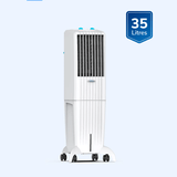 SYMPHONY DIET 35T Personal Tower Air Cooler | Slim & Tall Design | 35-Litre Tank Capacity | 165W Power Consumption | Suitable for Rooms up to 15 m² | Auto Louver Movement | Powerful Blower | Cellulose Cooling Media | Cool Flow Dispenser
