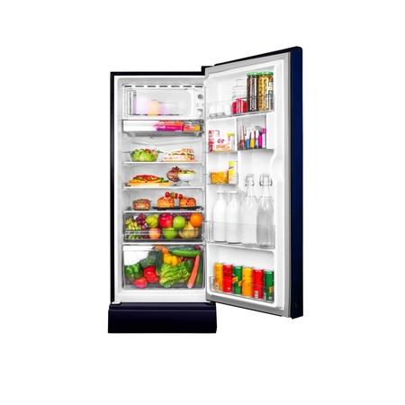 Haier 190L 5 Star Marine Blossom Single Door Refrigerator with Base Drawer, Inverter Compressor - HRD-2105PMBA