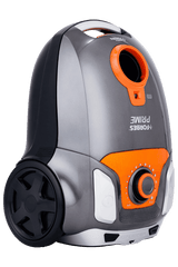 Eureka Forbes Prime Canister Vacuum Cleaner (1350W) | 23 kPa Powerful Suction | Blower Function | 2.5L Large Dust Capacity | LED Indicator | Auto Cord Winder | 5 Meter Power Cord | 5 Versatile Accessories | Orange & Black-EUR1211558