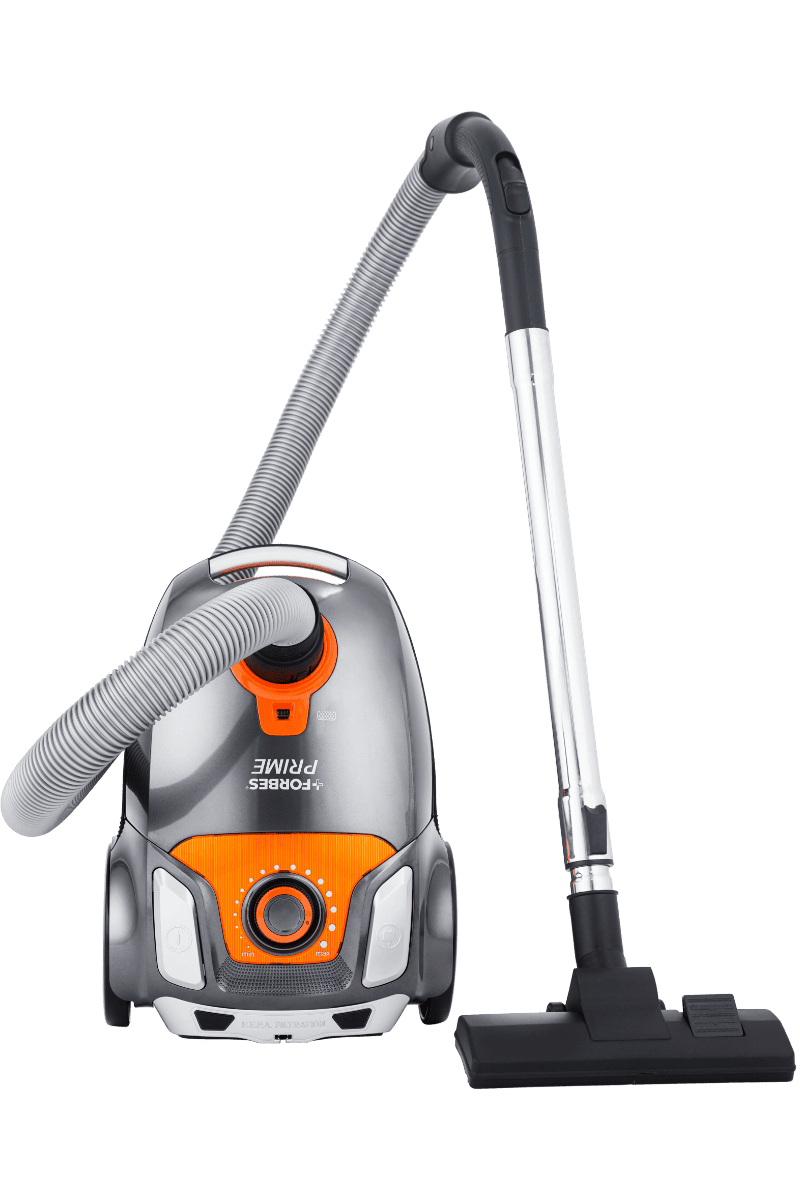 Eureka Forbes Prime Canister Vacuum Cleaner (1350W) | 23 kPa Powerful Suction | Blower Function | 2.5L Large Dust Capacity | LED Indicator | Auto Cord Winder | 5 Meter Power Cord | 5 Versatile Accessories | Orange & Black-EUR1211558