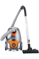 Eureka Forbes Prime Canister Vacuum Cleaner (1350W) | 23 kPa Powerful Suction | Blower Function | 2.5L Large Dust Capacity | LED Indicator | Auto Cord Winder | 5 Meter Power Cord | 5 Versatile Accessories | Orange & Black-EUR1211558