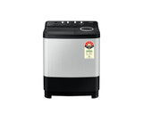 Samsung 9.0 kg 5-Star Semi-Automatic Top Load Washing Machine with Air Turbo Drying, Magic Filter, Caster Wheels for Easy Mobility, and 4 Versatile Wash Cycles including Soak and Heavy Wash Modes-(WT90C4260GG, Light Grey)