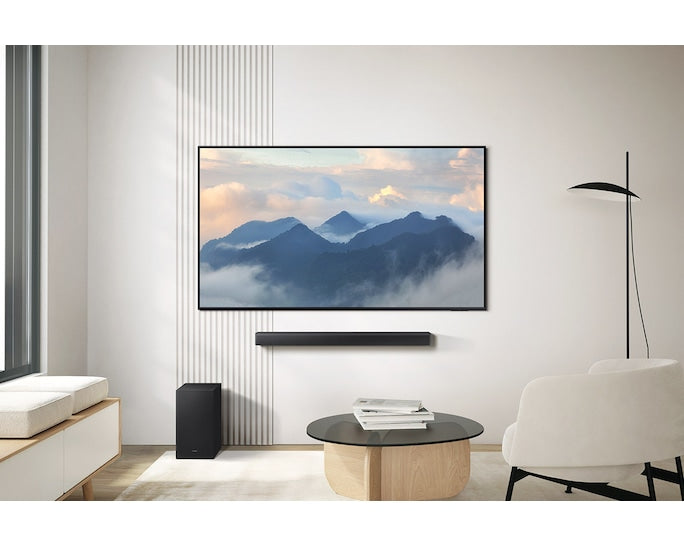Samsung 3.1ch Soundbar with Wireless Subwoofer, Built-in Center Speaker, DolbyDigital/DTS Virtual:X, and Adaptive Sound for Cinematic Audio Experience- HW-B650F
