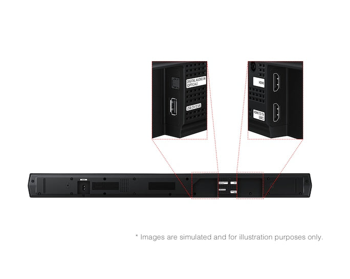 Samsung 3.1ch Soundbar with Wireless Subwoofer, Built-in Center Speaker, DolbyDigital/DTS Virtual:X, and Adaptive Sound for Cinematic Audio Experience- HW-B650F