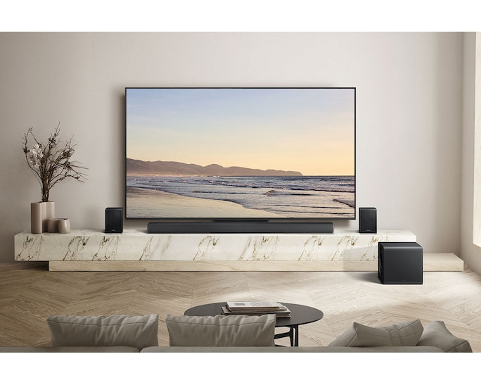 Samsung 5.1ch Soundbar with Wireless Subwoofer | Dolby 5.1ch & DTS Virtual:X | Bass Boost | Voice Enhance Mode | HDMI ARC & CEC-HW-B750F/XL