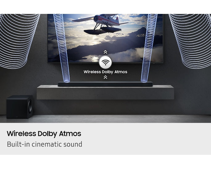 Samsung 5.1ch Soundbar with Wireless Subwoofer | Dolby 5.1ch & DTS Virtual:X | Bass Boost | Voice Enhance Mode | HDMI ARC & CEC-HW-B750F/XL